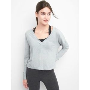 GapFit Breathe V-Neck Pullover